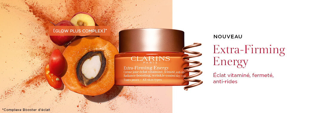 Bannière catégorie soin visage 2 CLARINS extra-firming energy sur Parfumerie Burdin